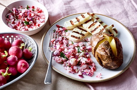 Image of "Radish and chilli salsa"