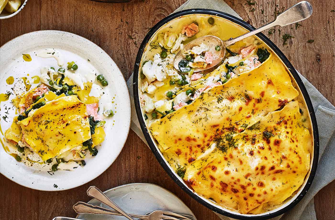 Fish lasagne