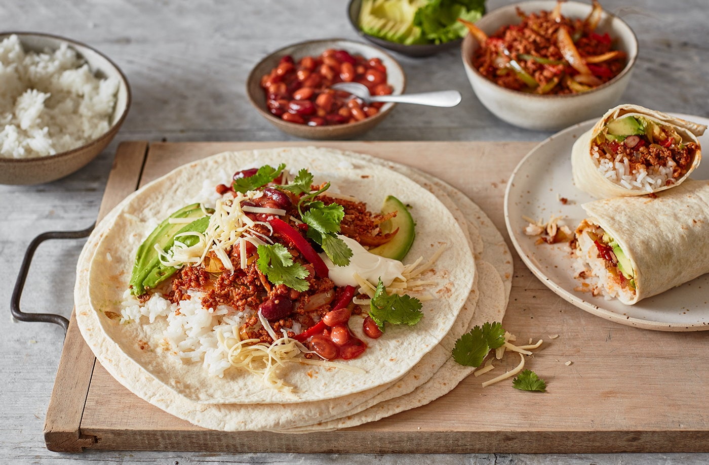 Turkey burritos