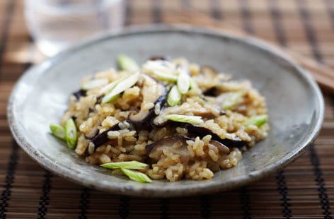 Shiitake mushroom rice