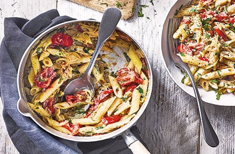 Image of "Tomato and sweet onion pasta"