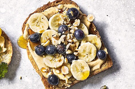 Image of "Peanut butter and banana toast topper"