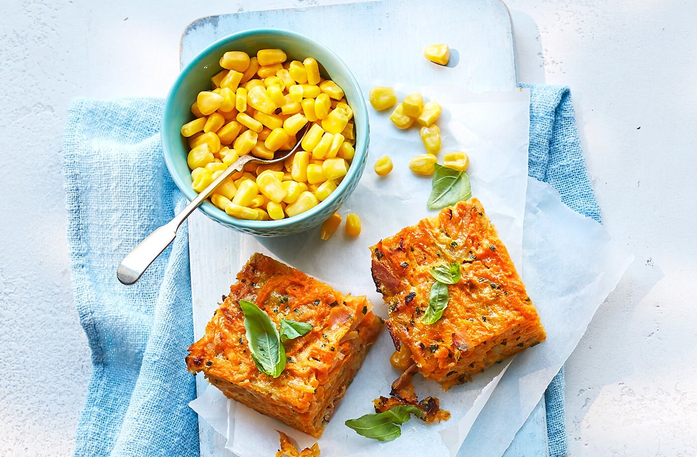 Ham and sweet potato slice