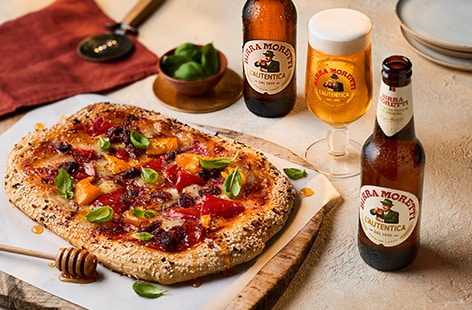 Image of "Hot honey and 'nduja diavola pizza"