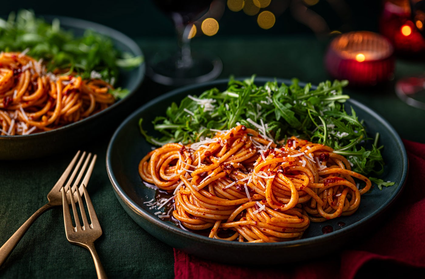 Harissa butter pasta