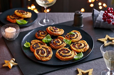 Image of "Sundried tomato and olive pinwheels "