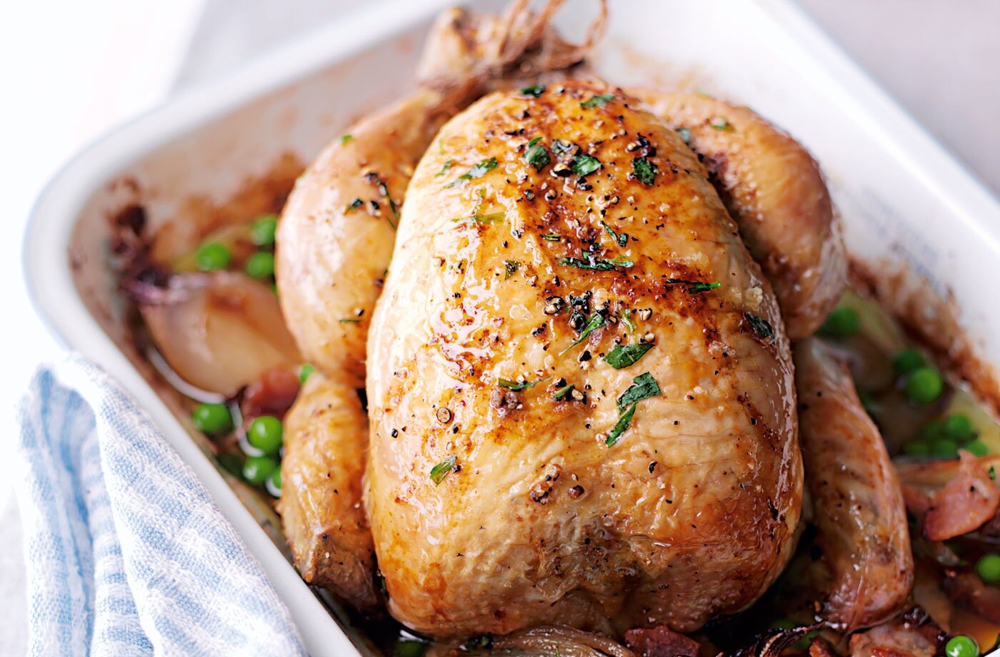 Spring roasted chicken with tarragon