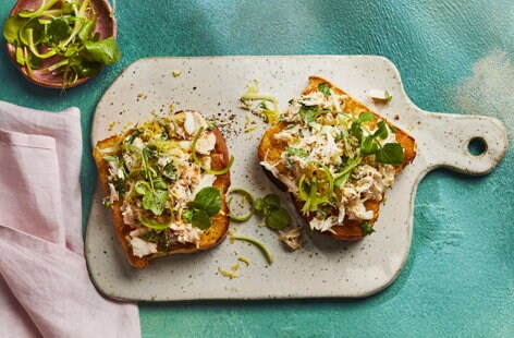 Image of "Crab brioche toasts"