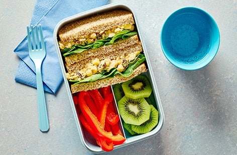 Image of "Coronation chickpea sandwiches"