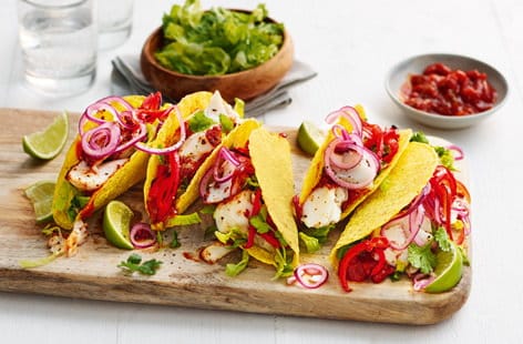 Image of "Adam's 'staycation' fish tacos"