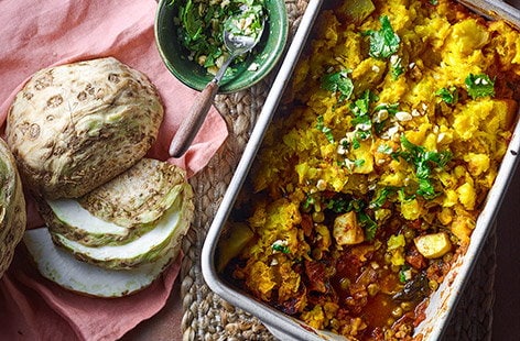 Image of "Muttar paneer cottage pie"