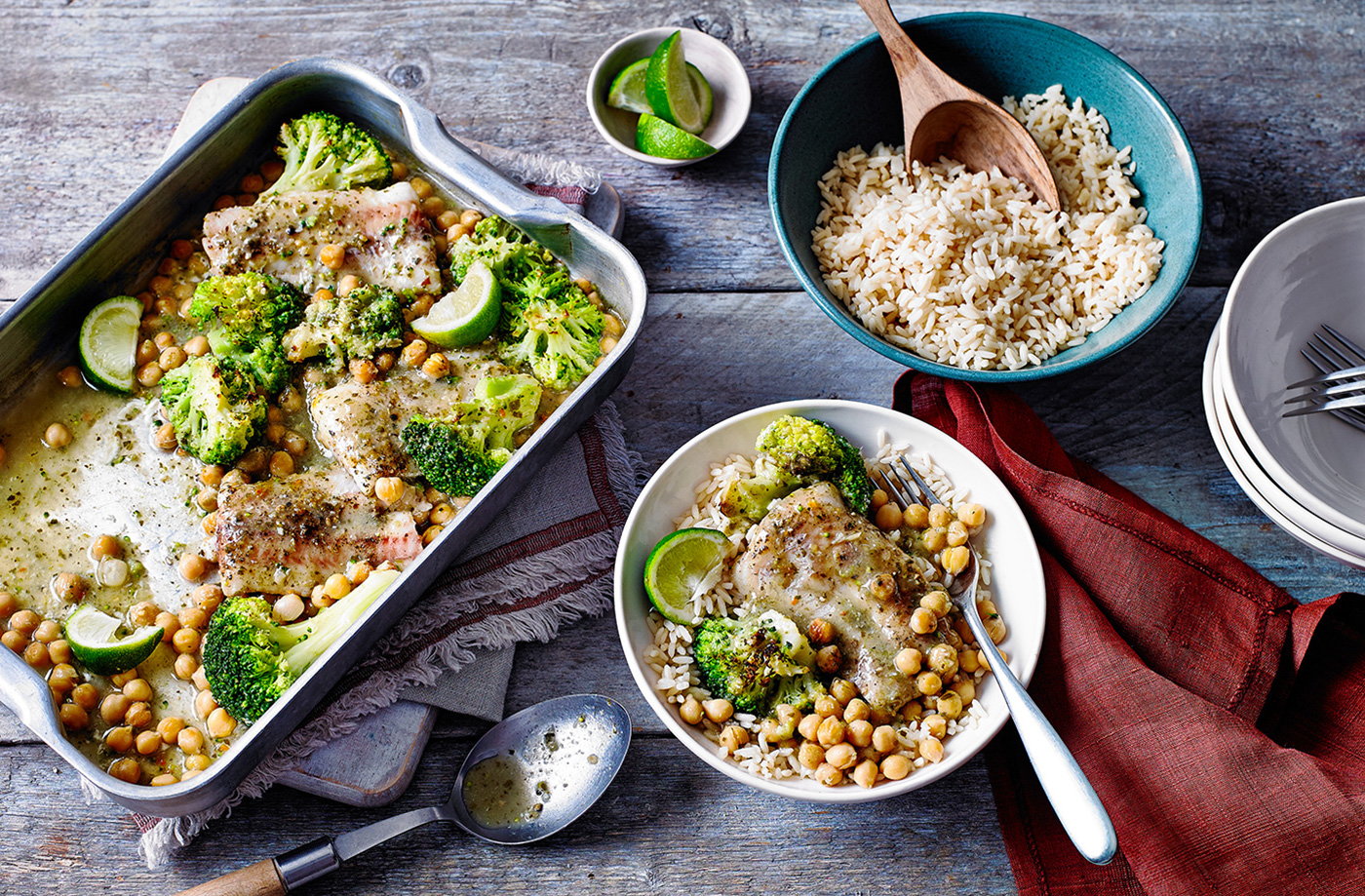 One-tray Thai green fish curry