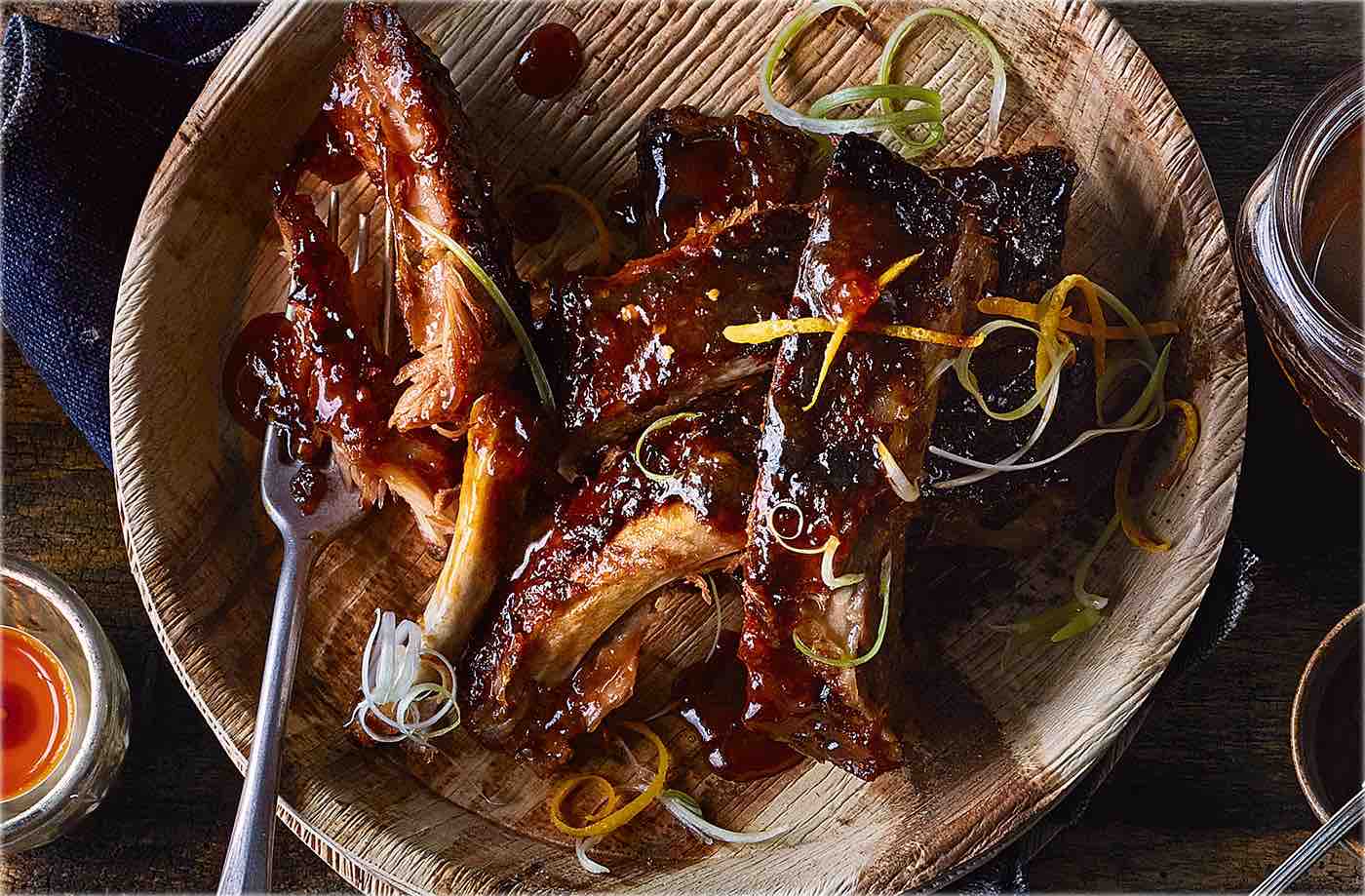 Sticky marmalade ribs