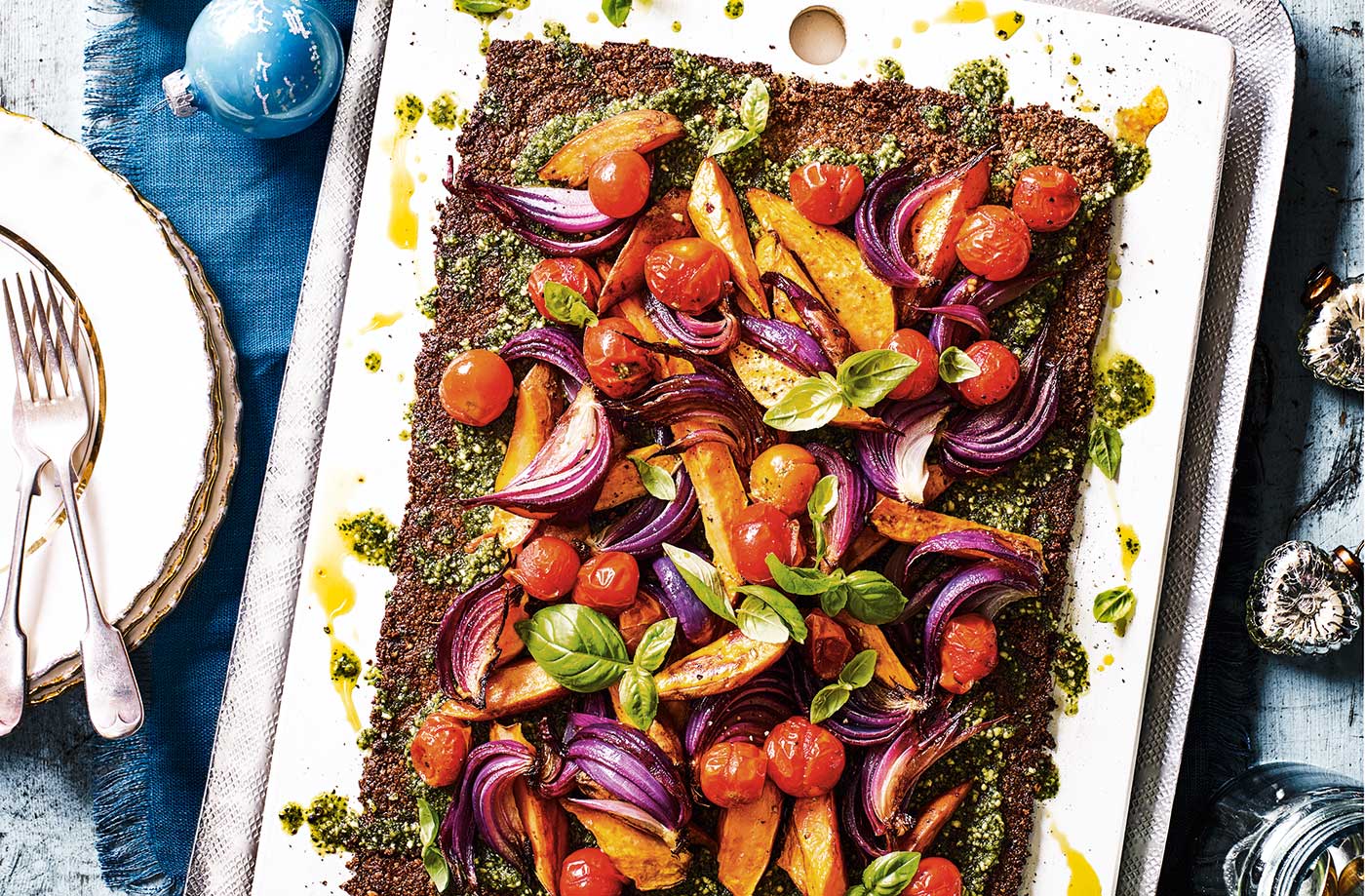 Roasted vegetable tart