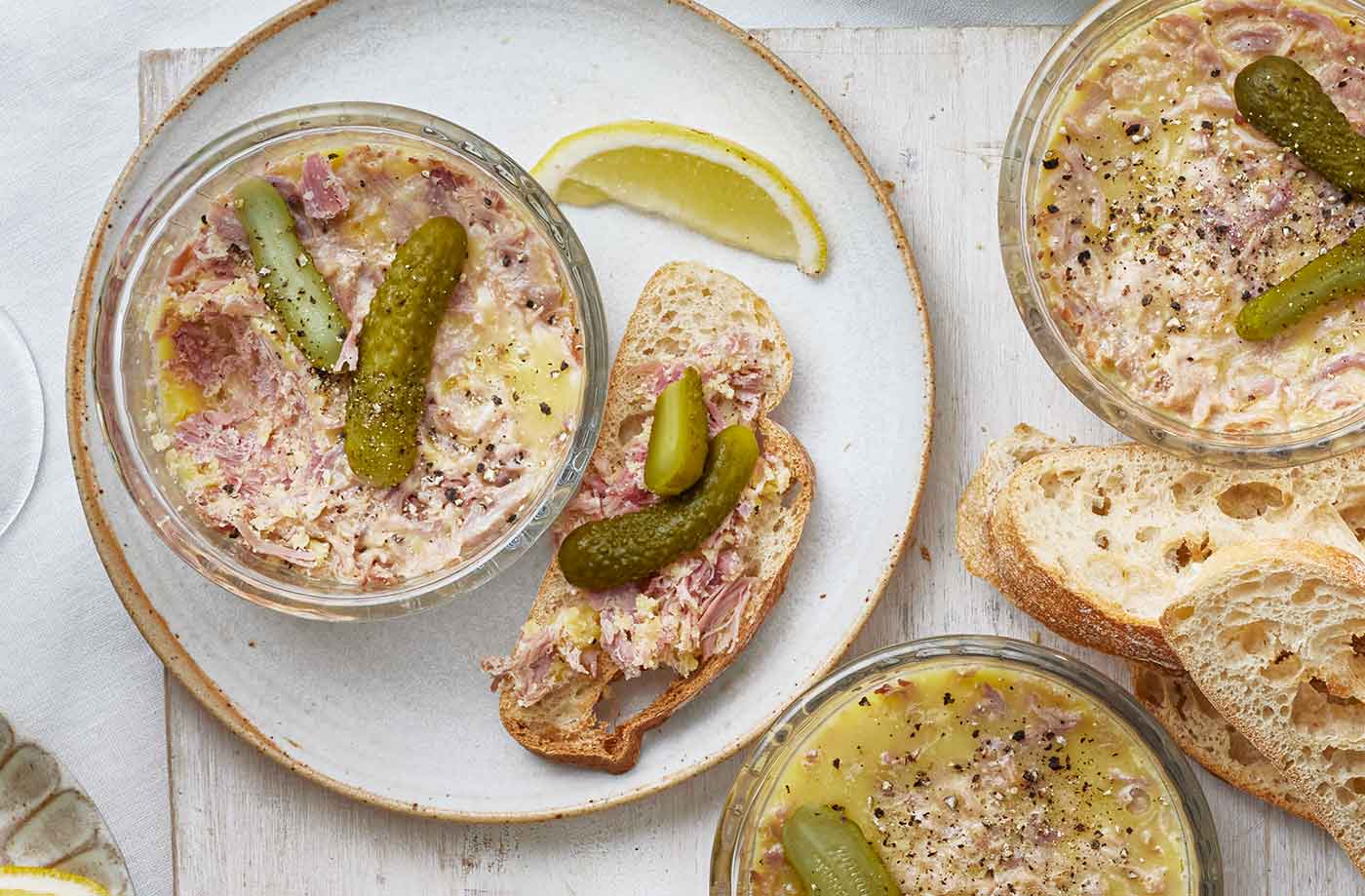 Ham hock pâté pots