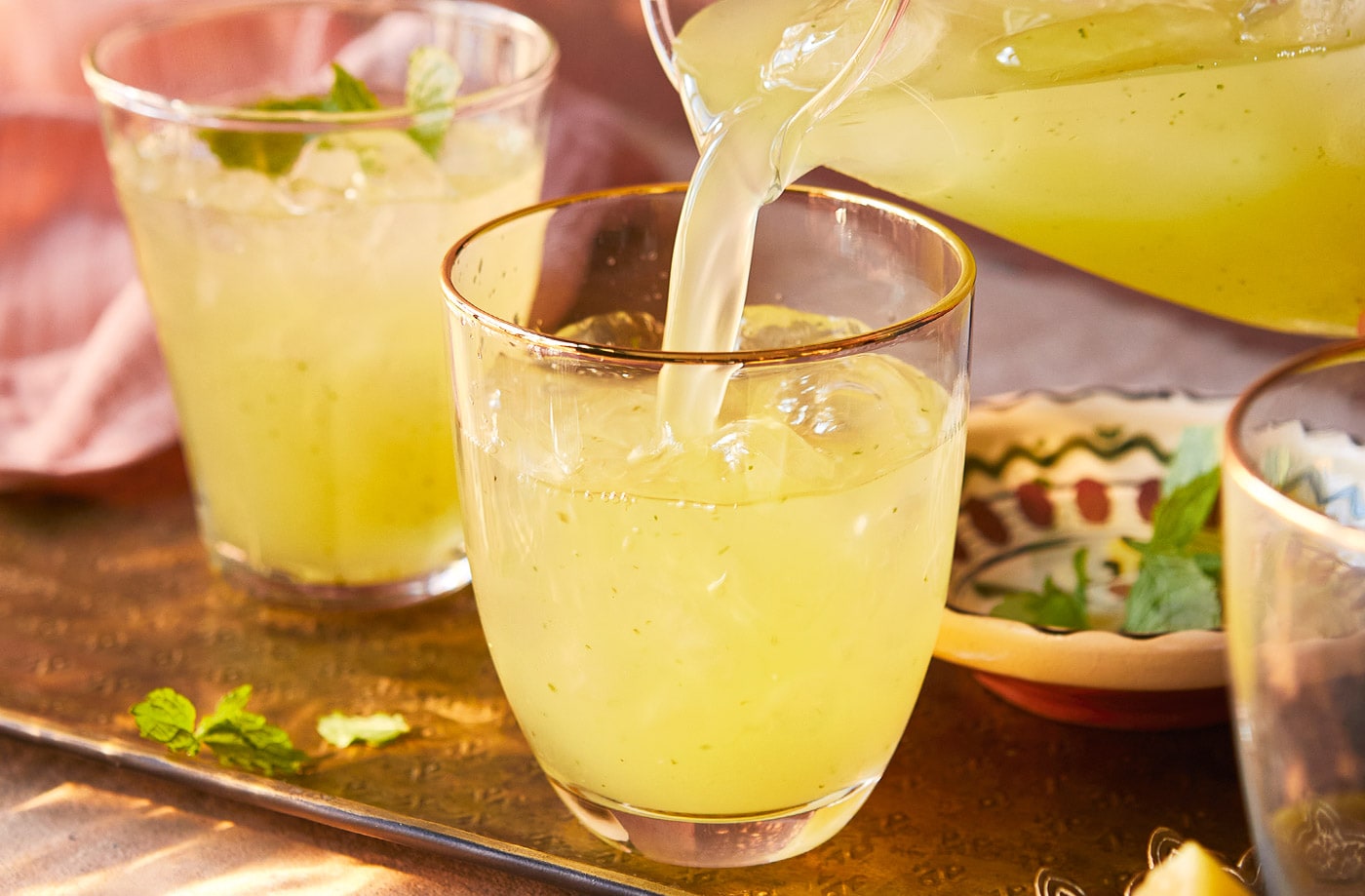 Nargisse Benkabbou's fresh mint lemonade