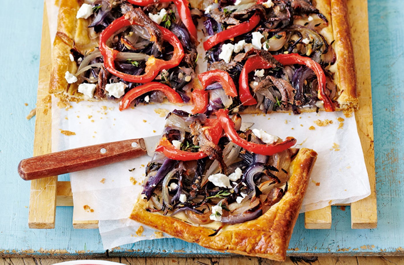 Three onion pissaladière