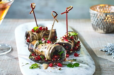 Image of "Middle Eastern aubergine skewers"