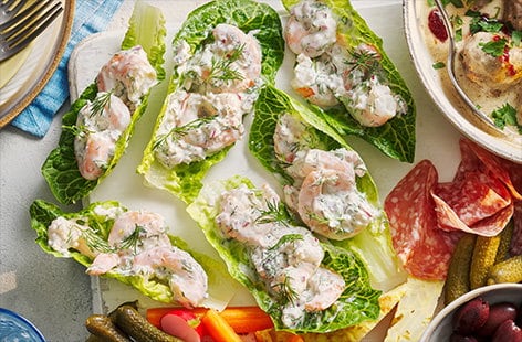 Image of "Scandinavian-inspired prawn cocktail cups"