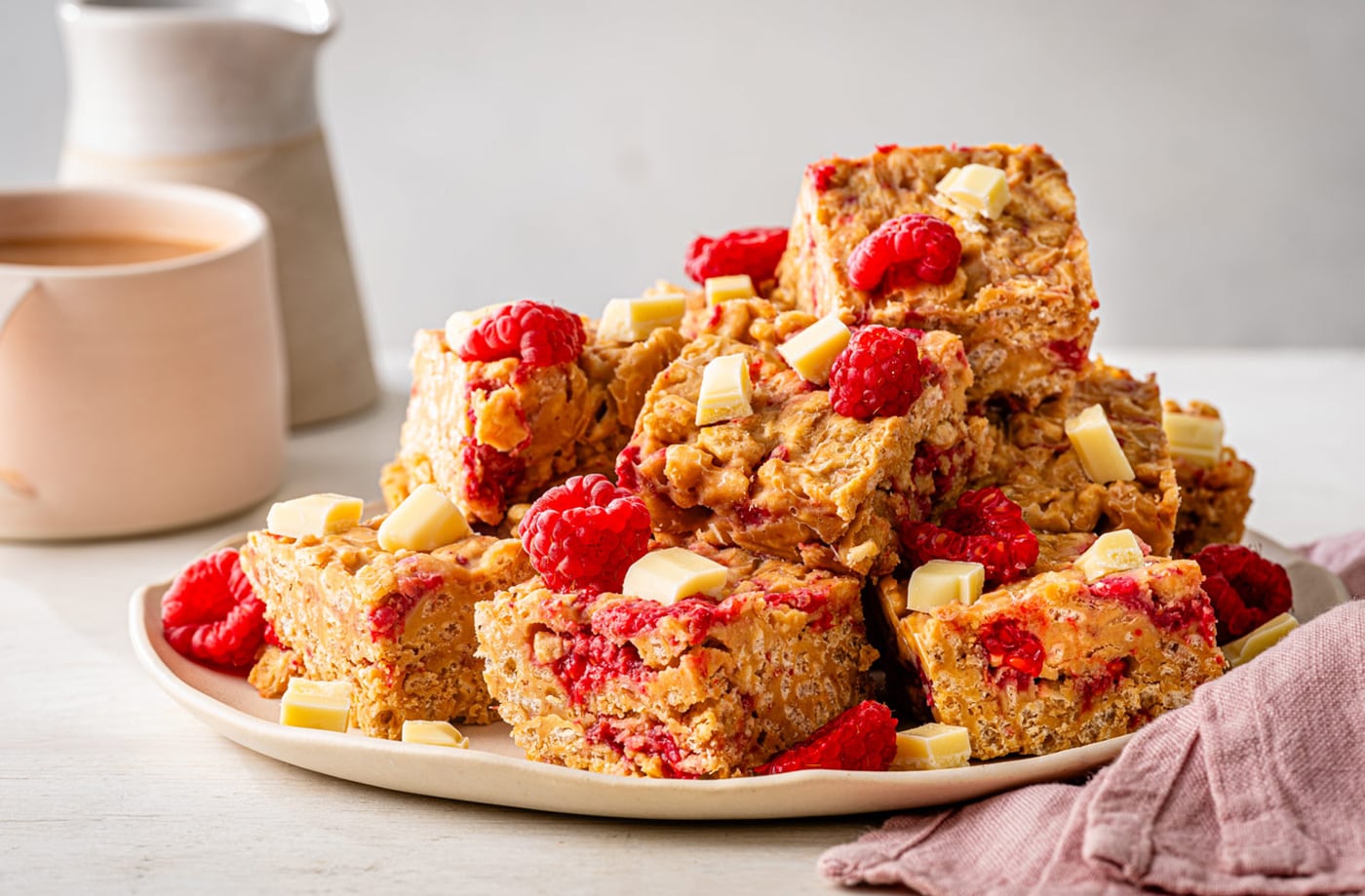 Caramelised biscuit rice crispy bites