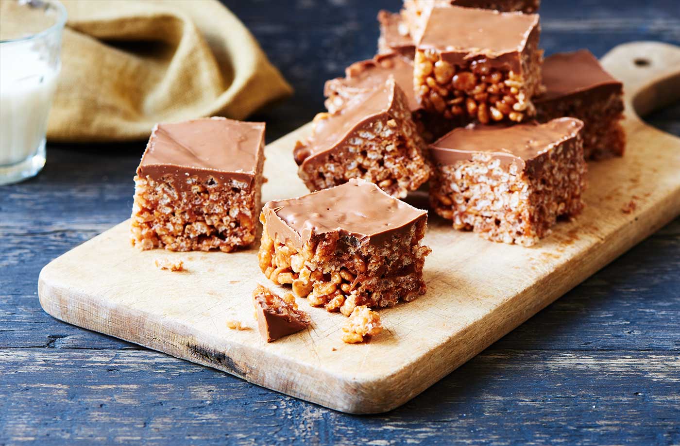 Chocolate rice crispy cakes