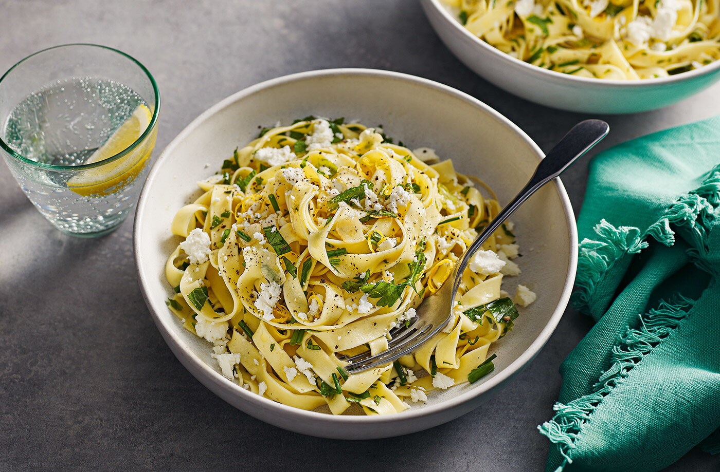 Tagliatelle with fresh herbs