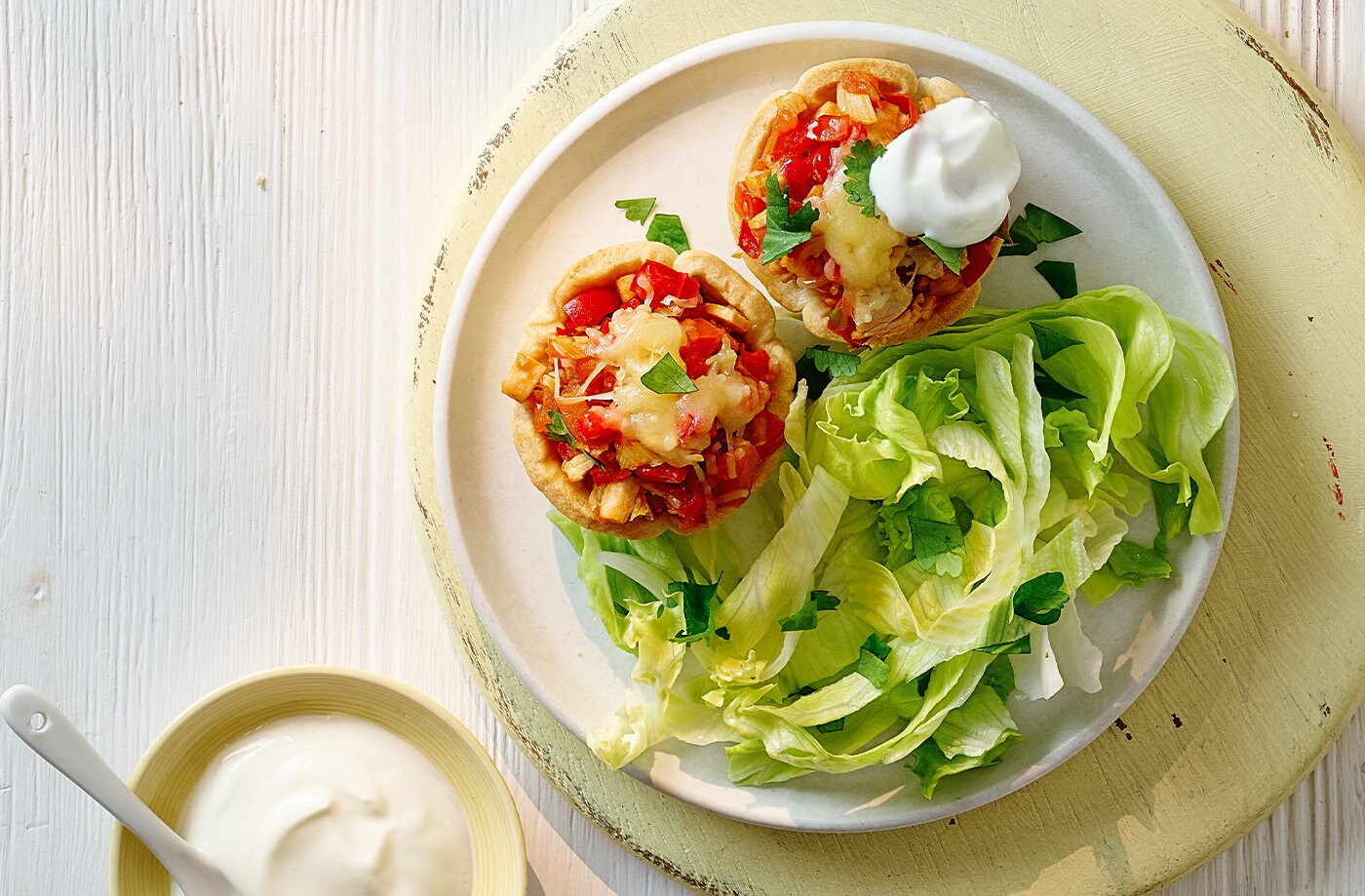 Turkey taco cups