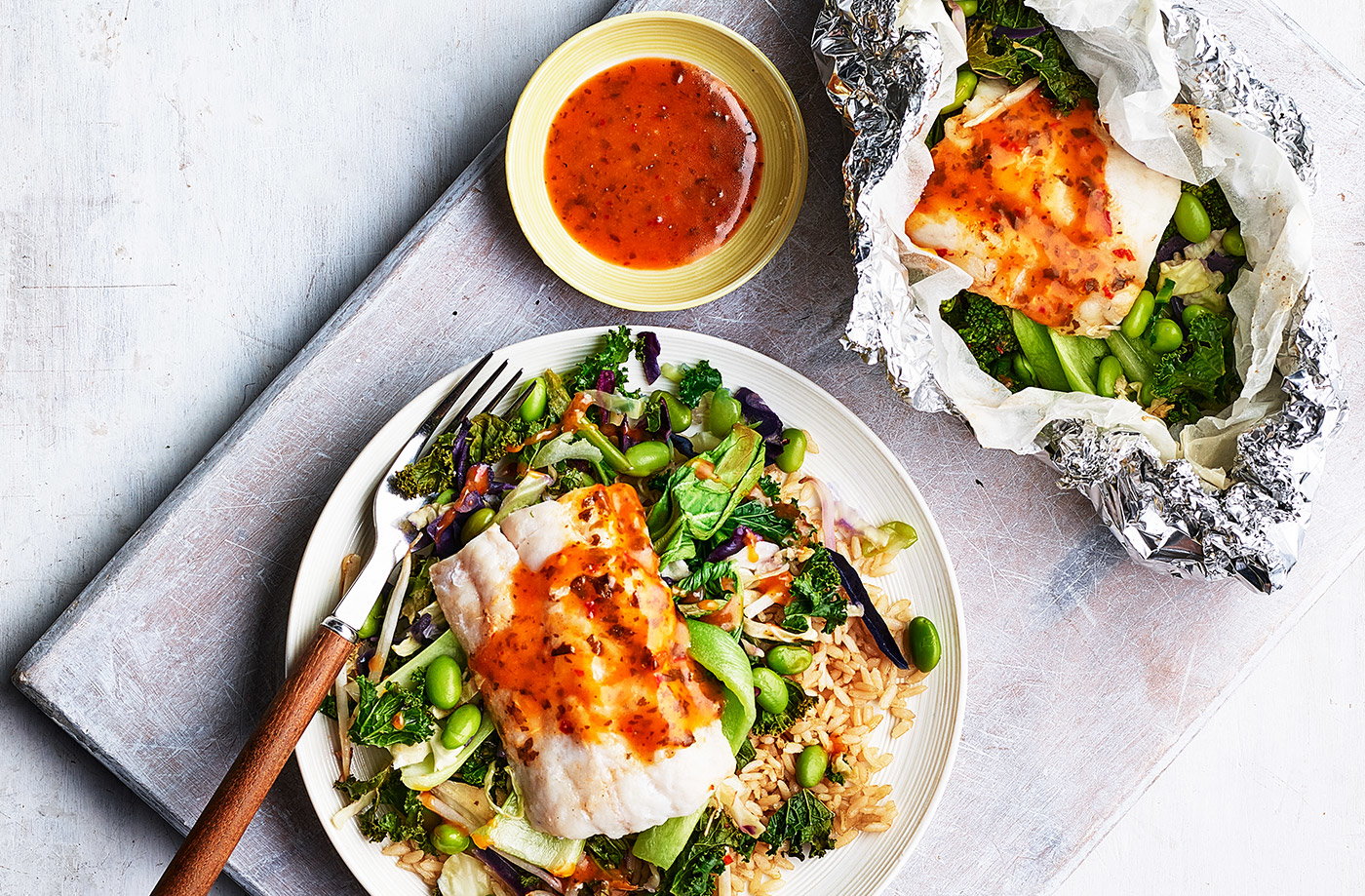 Asian fish parcels