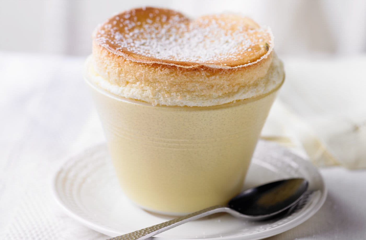 Coconut and lime soufflé