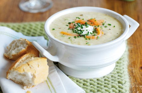 Image of "Smoky leek and potato soup"