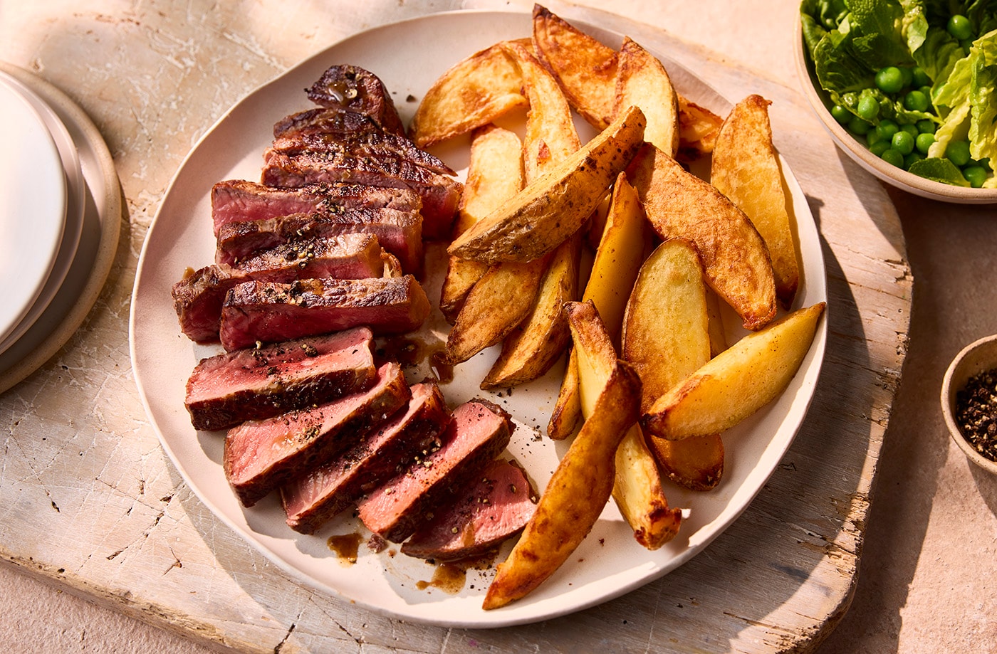 Steak and chips