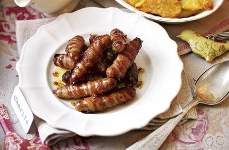 Image of "Pigs in blankets with sage and honey"