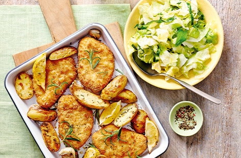 Image of "Lemon chicken with rosemary potatoes"