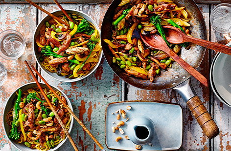 Image of "Chicken noodle stir-fry"