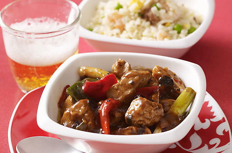 Image of "Ken Hom beef and black bean stir fry"