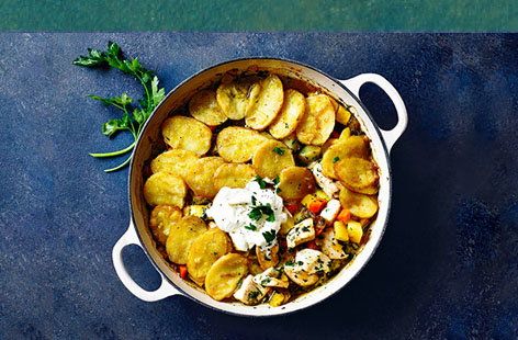 Image of "Herby chicken and potato bake"
