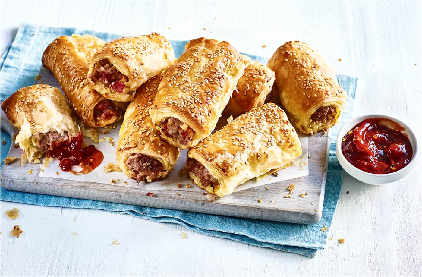 Homemade sausage roll