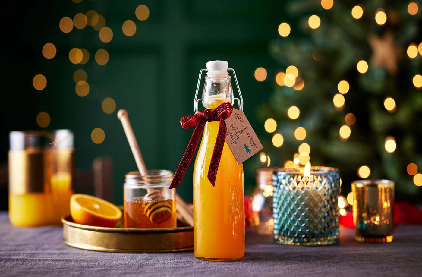 Spiced orange and honey syrup
