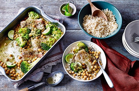 Image of "One-tray Thai green fish curry"