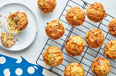 Image of "Pepper and parsnip savoury muffins"