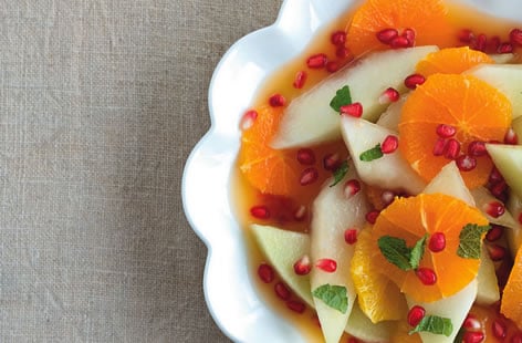 Image of "Melon and tangerine fruit salad"