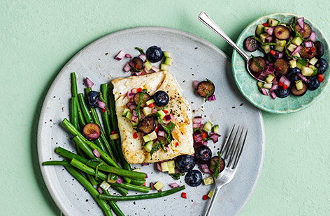Image of "Blueberry salsa"