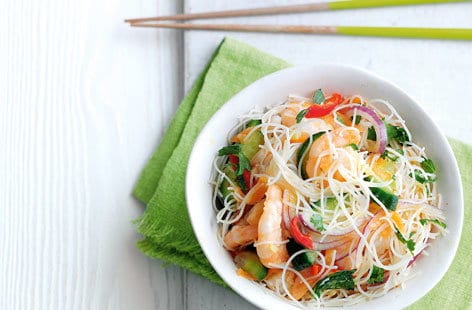 Image of "Prawn and asian noodle salad "