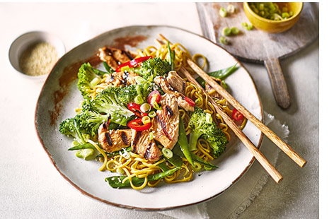 Image of "Teriyaki chicken noodles"