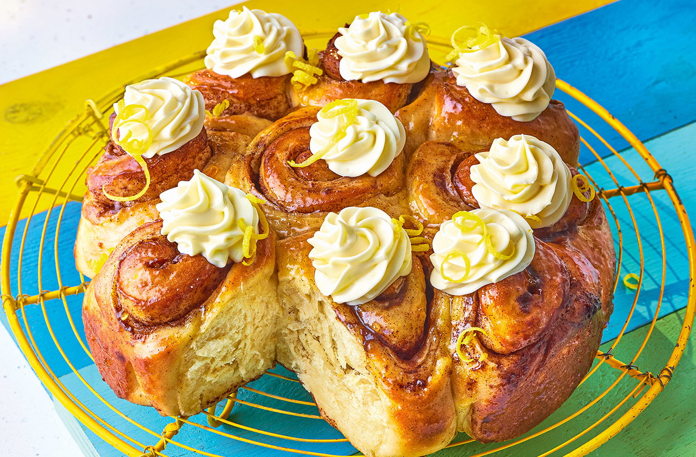 David's citrus cinnamon rolls