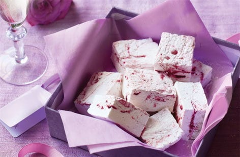 Image of "Raspberry and rose marshmallows"