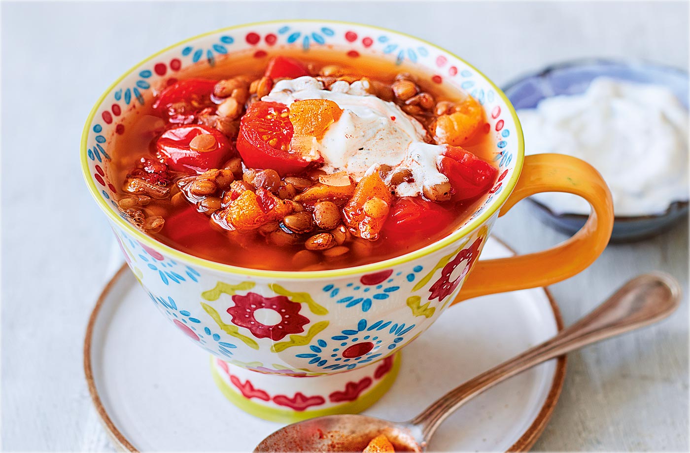 Lentil and apricot tagine