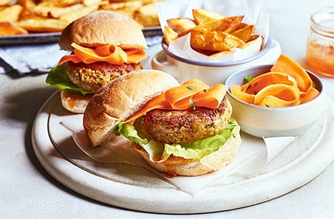 Image of "Curried chickpea burgers"