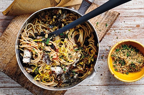 Image of "Sicilian-style sardine spaghetti"