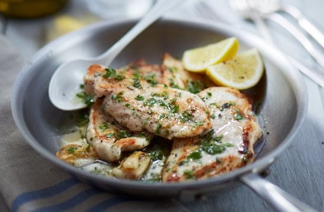 Chicken escalopes with thyme
